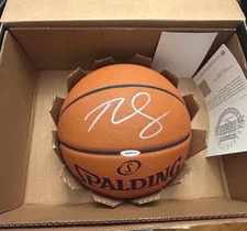 BEN SIMMONS Signed Autographed SPALDING NBA BASKETBALL Upper Deck UDA COA