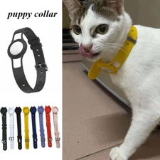 For Apple AirTag Adjustable GPS Tracking Dog Cat Pet Collar Silicone Case Coverɞ