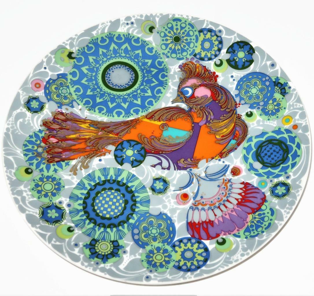 Rosenthal Wall Plate プレート 飾り皿 12枚セット Rosenthal Vintage Bjørn Wiinblad Birds of Paradise Firebird, Wall