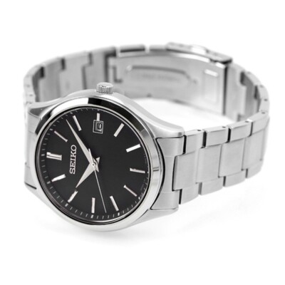 Seiko Selection SBPX147 Black Dial Solar Sapphire Stainless Steel