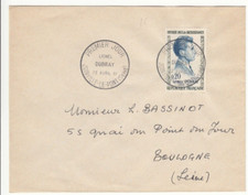 Héros Résistance L. Dubray FRANCE 1961 enveloppe & timbre 1289 Y&T Premier jour