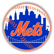 New York Mets MLB Baseball Ball Car Bumper Sticker Decal - 3'' or 5''
