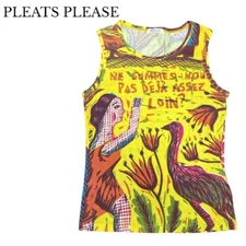 [Used] ISSEY MIYAKE PLEATS PLEASE Top Sleeveless Animal Human Multi-color from J