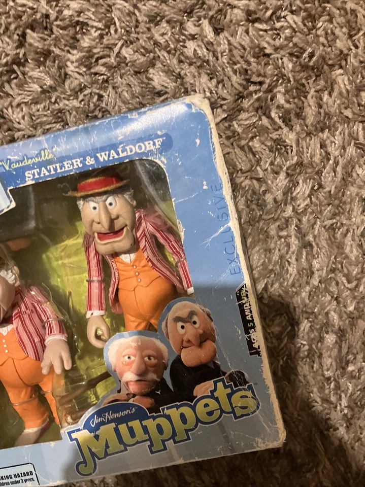 Figura Waldorf 2003 Palisades Toys The Muppets Vaudeville Statler Wizard World  Foto 3 de 4