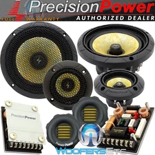 OPEN BOX PRECISION POWER P.65C3 PPI 6.5" 400W 3WAY COMPONENT SPEAKERS