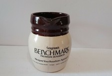 Seagrams Benchmark Pitcher Premium Bourbon Whiskey Vintage McCoy Pottery A8