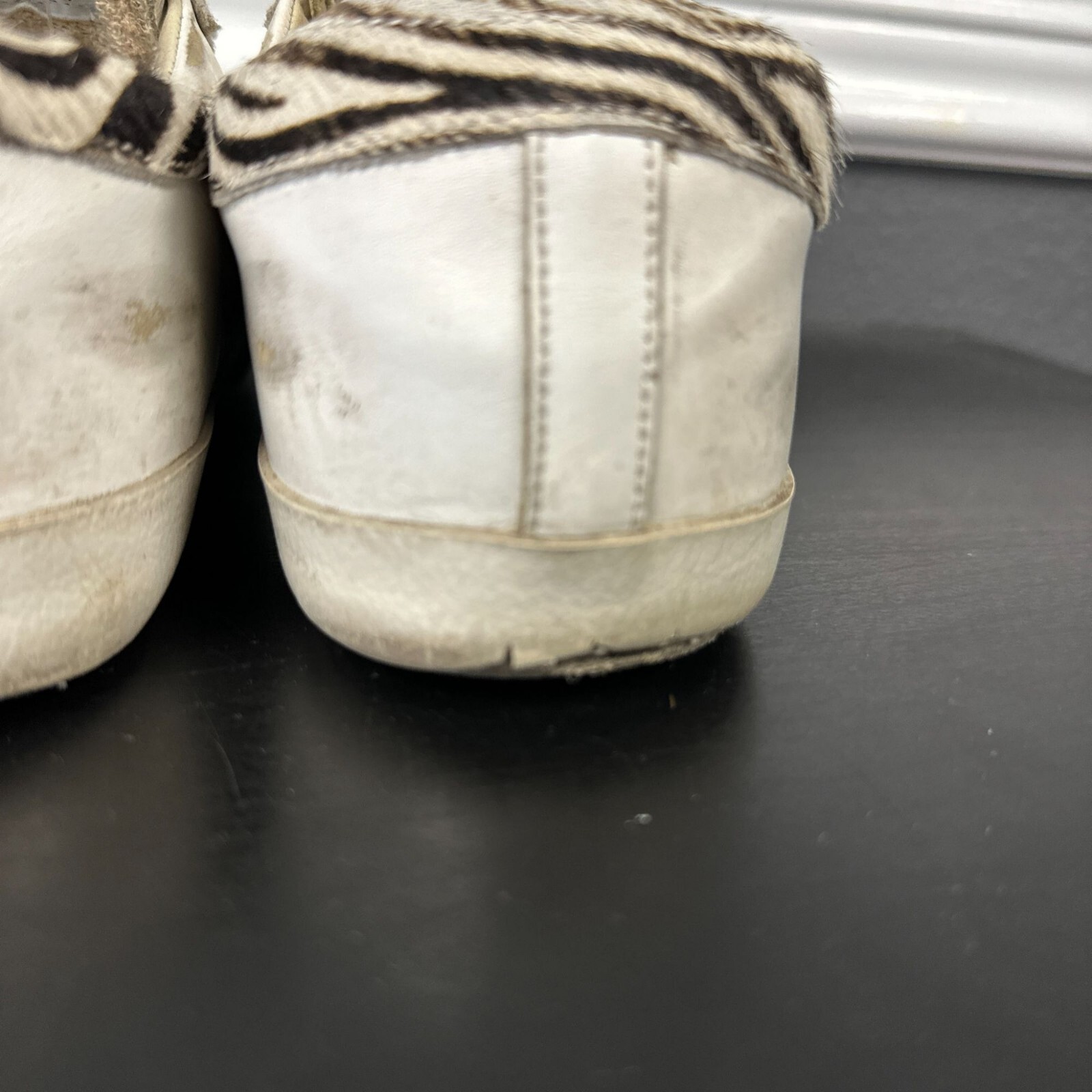 Gol Goose Superstar bianco argento pony ziger sneakers pelle taglia 38 donna