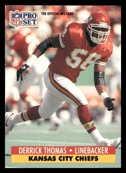 1991 Pro Set #107 Derrick Thomas Kansas City Chiefs