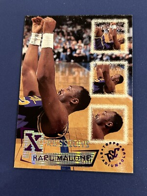 Karl Malone #354 Jazz HOF 1995-96 Topps Stadium Club $$ RARE RETAIL ORANGE $$