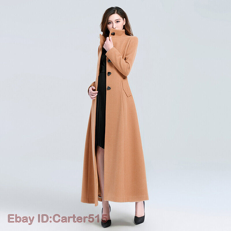 Women's Stand-up Collar Casual Solid Color Woolen Short Coat