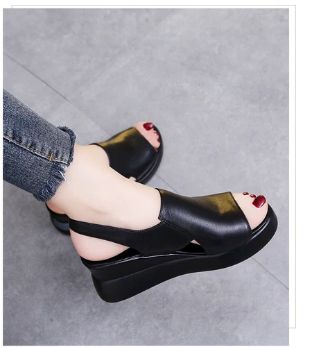Orthopädische flache Damenschuhe mit Keilabsatz Sommer Freizeit Strand - Bild 13 von 18