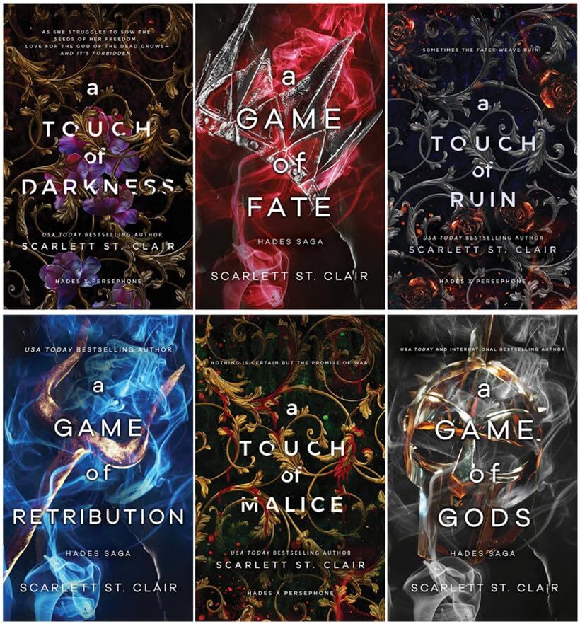 Hades x Persephone Saga Series 6 Books Set - A Touch of Darkness A Game of Fate