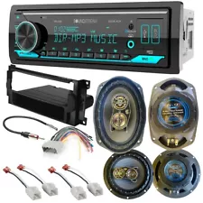 Bluetooth AM/FM Car Stereo & Speakers Package for 2006-2008 Dodge RAM 1500 Truck