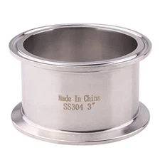 Sanitary Spool Tube with Clamp EndsStainless Steel 304 Seamless Round Tubing ...