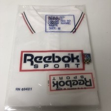 NEW Vintage Reebok 1992 Sport US Olympic Summer polo golf Tshirt size Medium M
