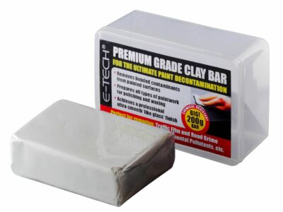 E-Tech Premium Grade Chemical Resistant Ultra Smooth Clay Bar - White 200g