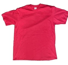 Supreme New York Pre Shrunk Blank Heavyweight T-shirt-Red Size L