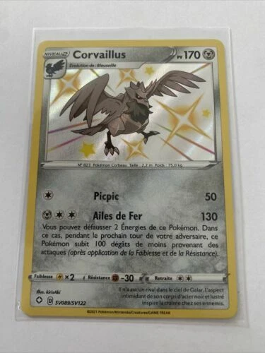 Cartes à l'unité de jeux de cartes à collectionner Pokémon JCC, en français avec 1x et booster pack
