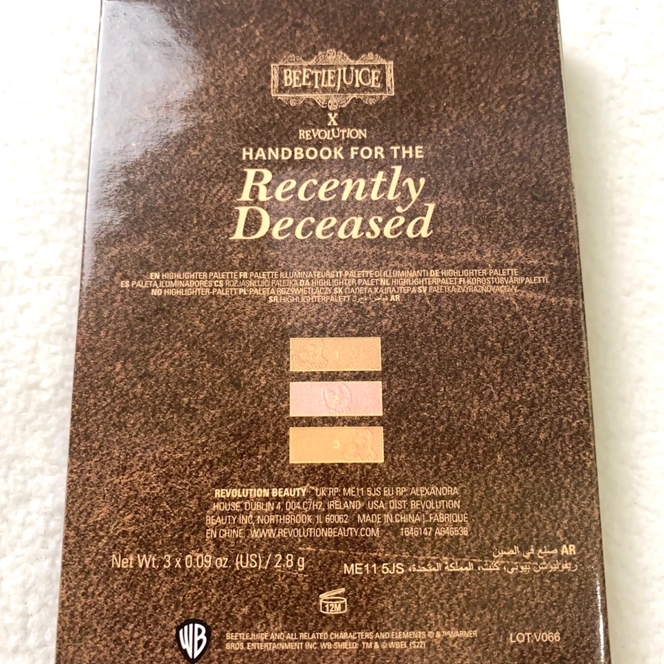 Revolution X Beetlejuice Handbook For The Recently Deceased Highlighter Palette - Image 4 of 4