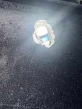 Vintage Navajo Sterling Silver Inlay Ring Turquoise MOP Onyx Sz 7 1" Long 11g