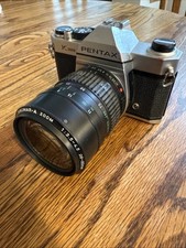 PENTAX ASAHI K1000 35mm Film Camera w/ Takumar-a Zoom Lens 28-80mm 3.5-4.5