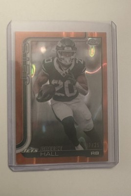2025 Topps Chrome Breece Hall #238 Orange Lava Refractor /25