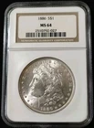 1886 Morgan Silver Dollar NGC MS64