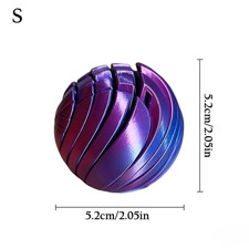 3D Printed Twistsphere Fidget Ball Rotating Sensory Anxiety Relief Toy