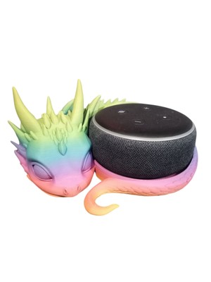 Rainbow Dragon Smart Lautsprecher Ständer für Echo Dot Gen 3 Halter Funky Homeware 