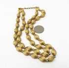 NYJEWEL Vintage Monet Gold Tone Beaded Large Necklace 15" — photo 4