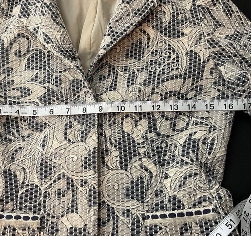 Elie Tahari Sakko, beige, 3/4 Arm, Zierknöpfe, Gr. 2 - Bild 6 von 7