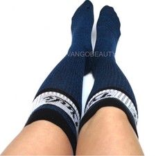 Vintage RARE Victoria' Secret PINK Knee High Socks Navy Blue Marl NWOT OS