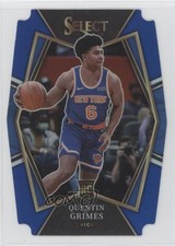 2021 Select Premier Level Blue Prizm Die-Cut /249 Quentin Grimes Rookie RC 12yh