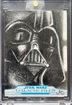 Topps Star Wars Darth Varder Sketch 1 of 1 Sketch Car by Jonathan Caustrita