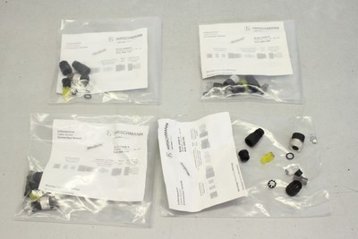 4 x Hirschmann ELKA 3008 V plug cable socket 933 366-100 original packaging