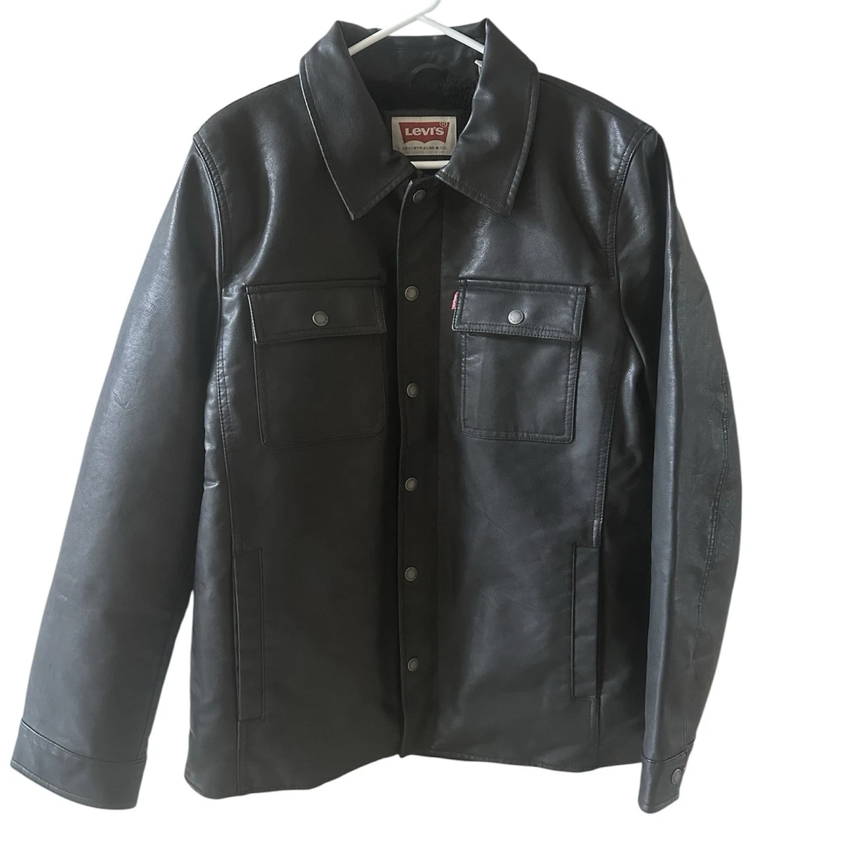 Levi's Faux Leather Outer Shell Jackets for Men for sale | eBay