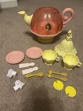 Disney Princess Belle Beauty and the Beast Stack and Store Yellow Teapot Tea Set
