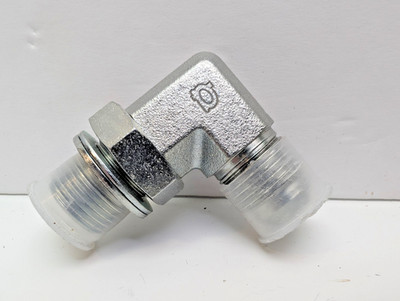 Adaptall 9068-08-18 Hydraulic Fitting 90 Elbow 1/2 MJIC x M18 Metric Adj NEW