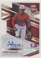 2020 Elite Extra Edition Dominican Prospect League 35/41 Yoffry Solano Auto xb2