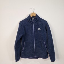 Mountain Equipment Moreno Fleece Jacket Womens Polartec Navy Blue Zipped UK 12