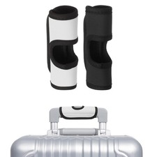 Luggage Handle Wrap, 2 Pcs Hollow Luggage Identifiers for Luggage, White/Black