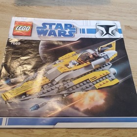 lego star wars anakin's jedi starfighter 7669 With Manual, Incomplete 