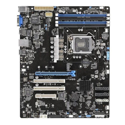 For   P11C-X Server Motherboard   C242 Chipset Socket LGA1151 Mainboard *uq