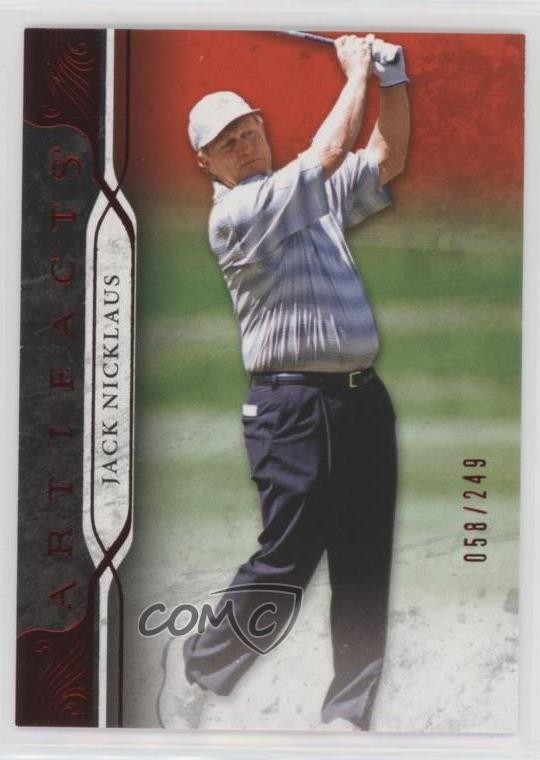 2021 Upper Deck Artifacts Red 58/249 Jack Nicklaus #50 0ds5