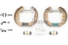 Bremsbackensatz Shoe Kit Pro TEXTAR 84065402 für OPEL CORSA ADAM M13 GERMAN S07