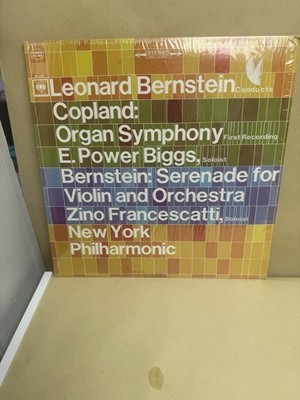 COPLAND/BERNSTEIN Organ Symphony/Serenade 1974 Vinyl LP Columbia MS 7058 - VG+