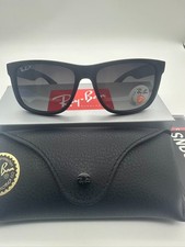 Ray-Ban Justin Grey Polarized Sunglasses RB4165 622/T3 54-16mm Unisex