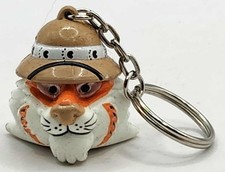 NOS Esso Tiger Keychain Exxon Mobil Tiger In Your Tank Gas Oil Classic Car 