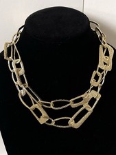 38" Daisy Fuentes Wide Chunky Large Gold Chain Necklace