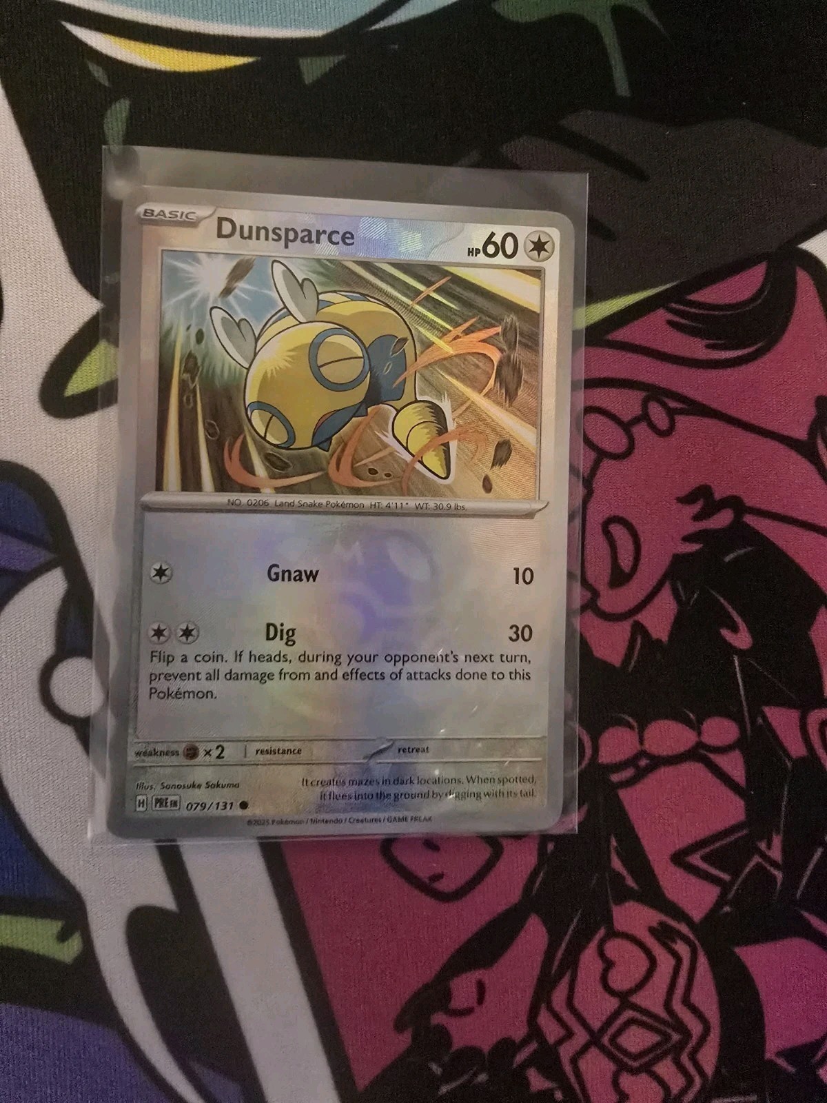 Pokemon Dunsparce 079/131 Prismatic Evolutions Master Ball NM Condition